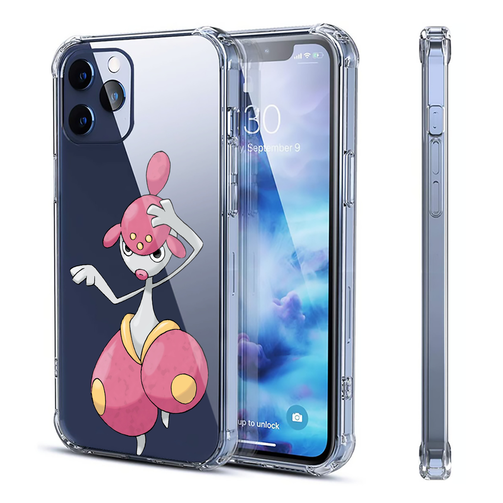 （画像用） ポケットモンスター Pokémon 【iPhone 12シリーズ対応】透明スマホケース（クリアソフトケース）